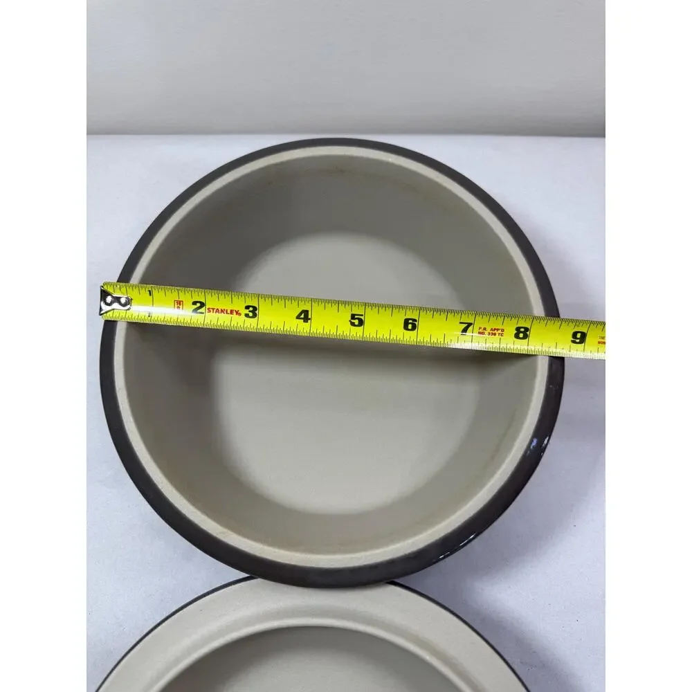 Pampered Chef Stoneware 6 Cup Covered Casserole | 1.5L Charcoal Gray